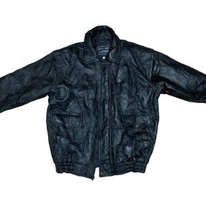 Vintage Napoline Leather Outfitters Genuine Leather Jacket